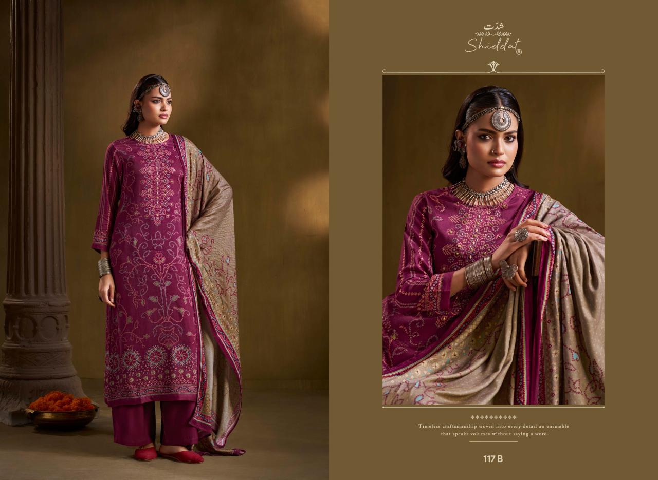 Shiddat Calista 117 catalog indian salwar kameez wholesale price