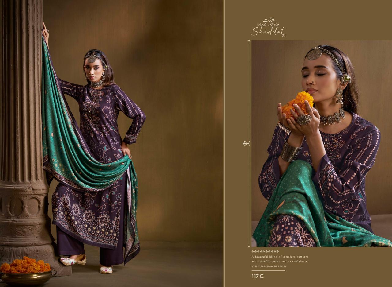 Shiddat Calista 117 catalog indian salwar kameez wholesale price