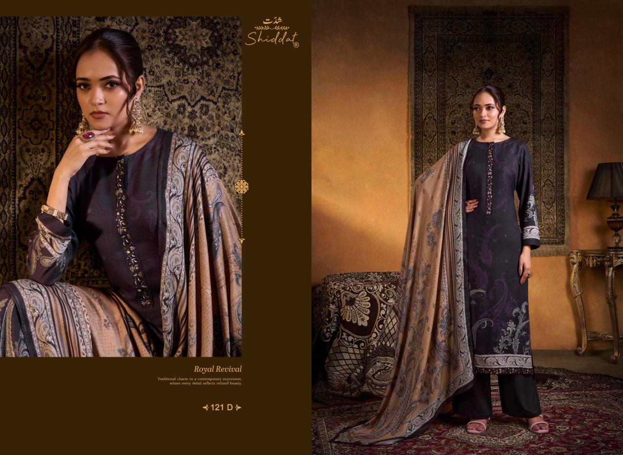 Shiddat Calista 121 catalog designer salwar kameez wholesale in kolkata