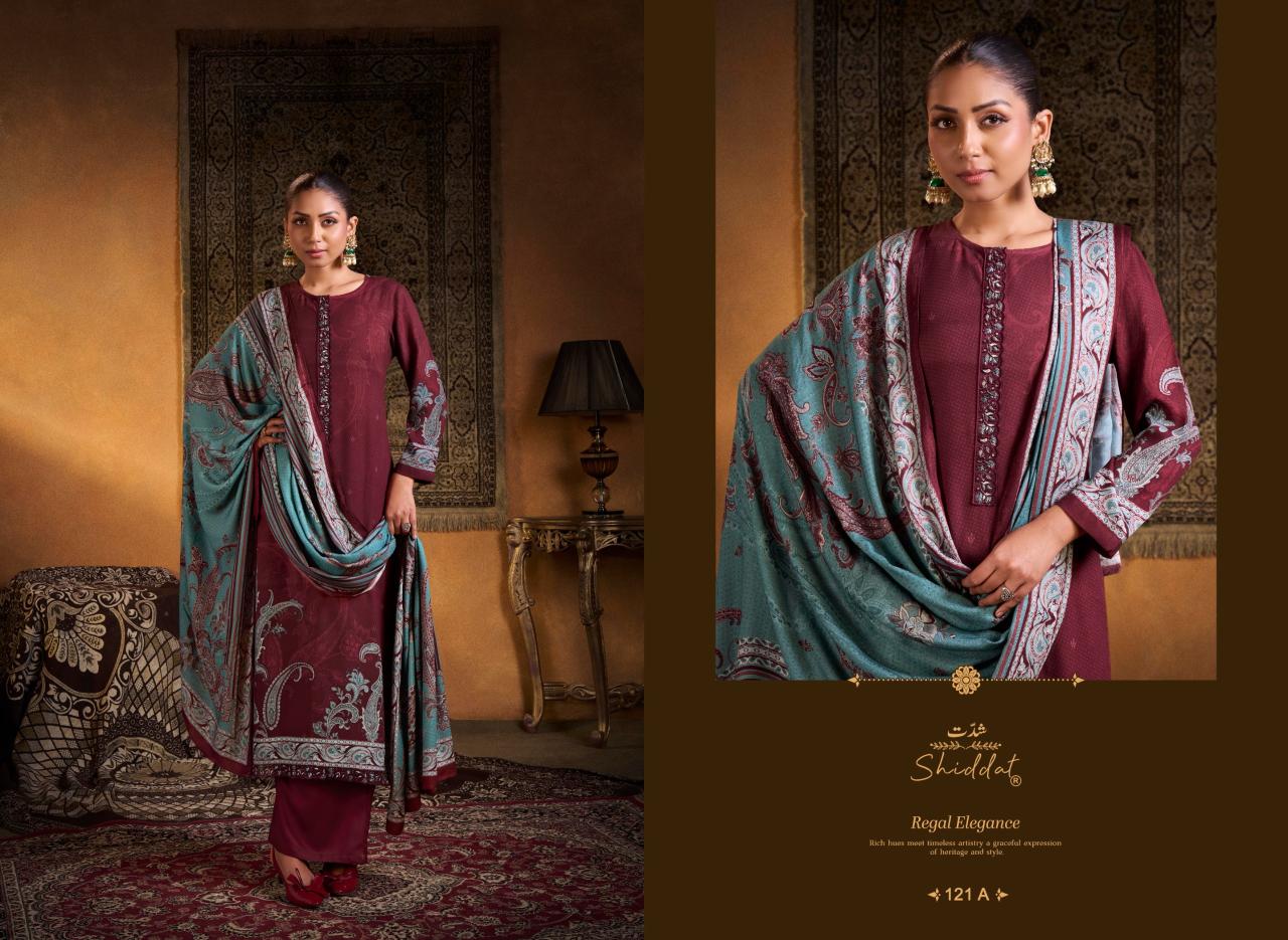 Shiddat Calista 121 catalog designer salwar kameez wholesale in kolkata
