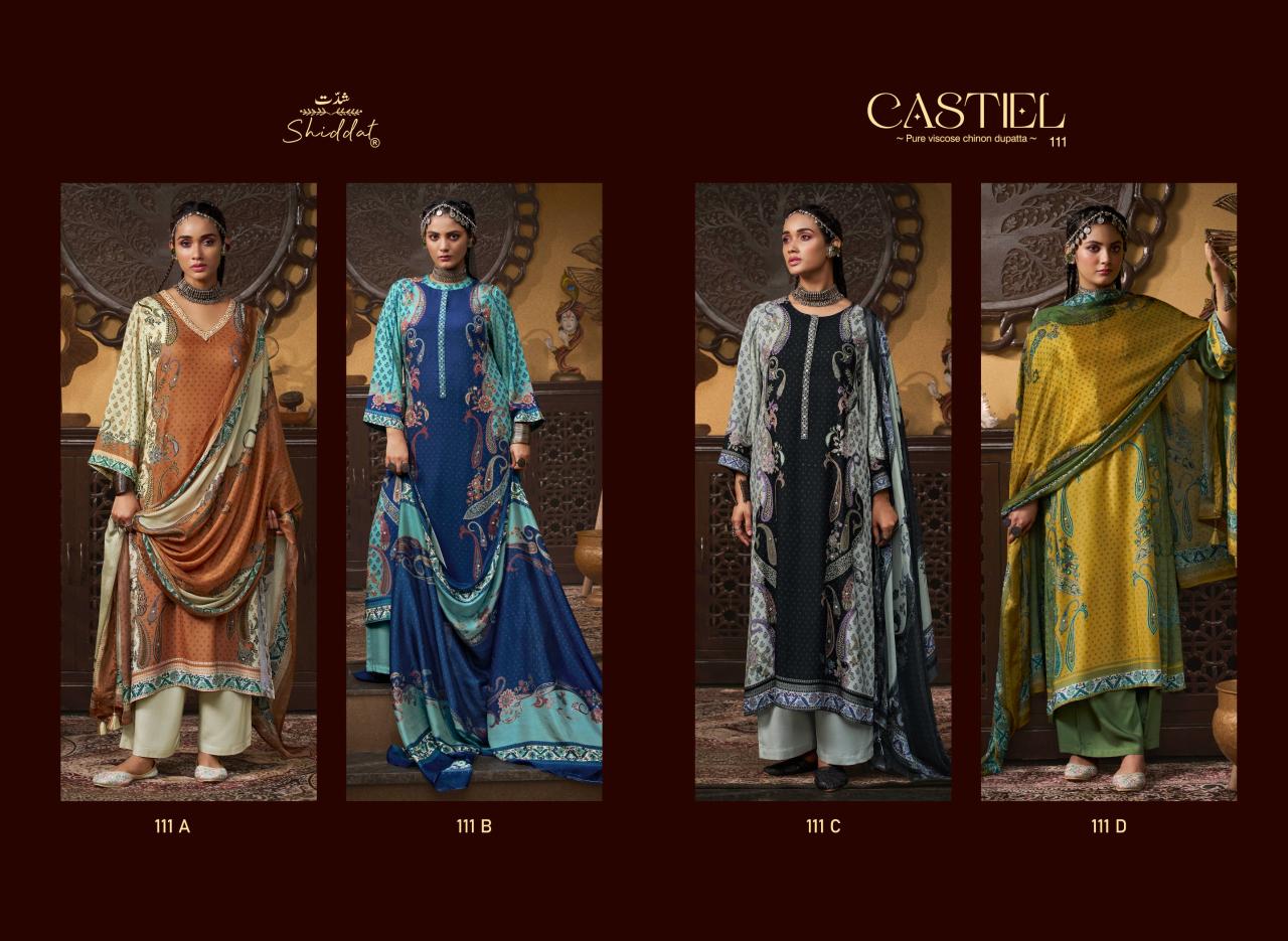 Shiddat Casteil 111 catalog salwar kameez catalogue wholesale surat