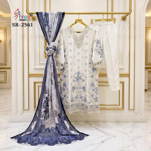 Shree Fabs 2561 catalog wholesale market for pakistani suits in hyderabad