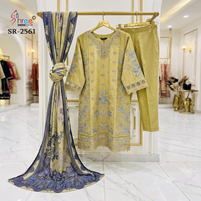 Shree Fabs 2561 catalog wholesale market for pakistani suits in hyderabad