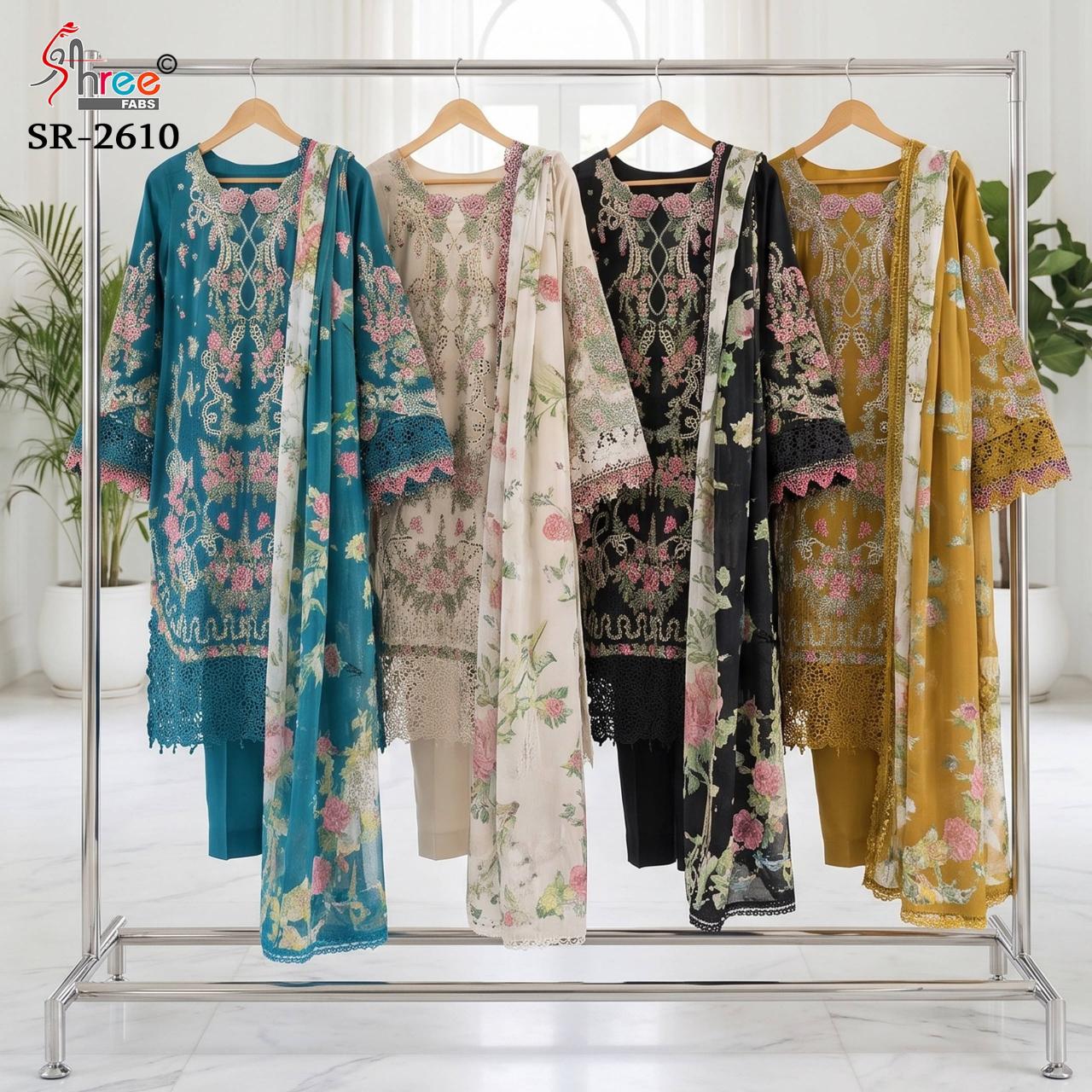 Shree Fabs 2610 catalog pakistani wholesale suits on approval