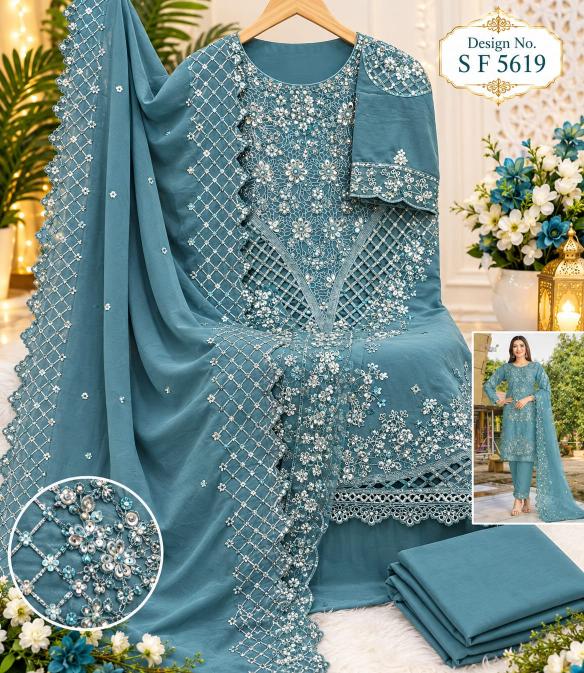 Shree Fabs 5619 catalog pakistani suits wholesale surat