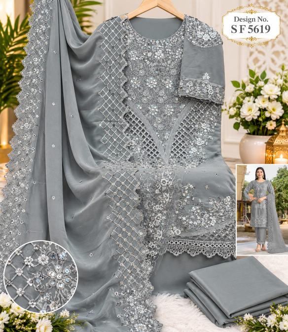 Shree Fabs 5619 catalog pakistani suits wholesale surat
