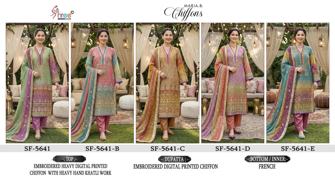 Shree Fabs 5641 catalog pakistani suits wholesale in surat 