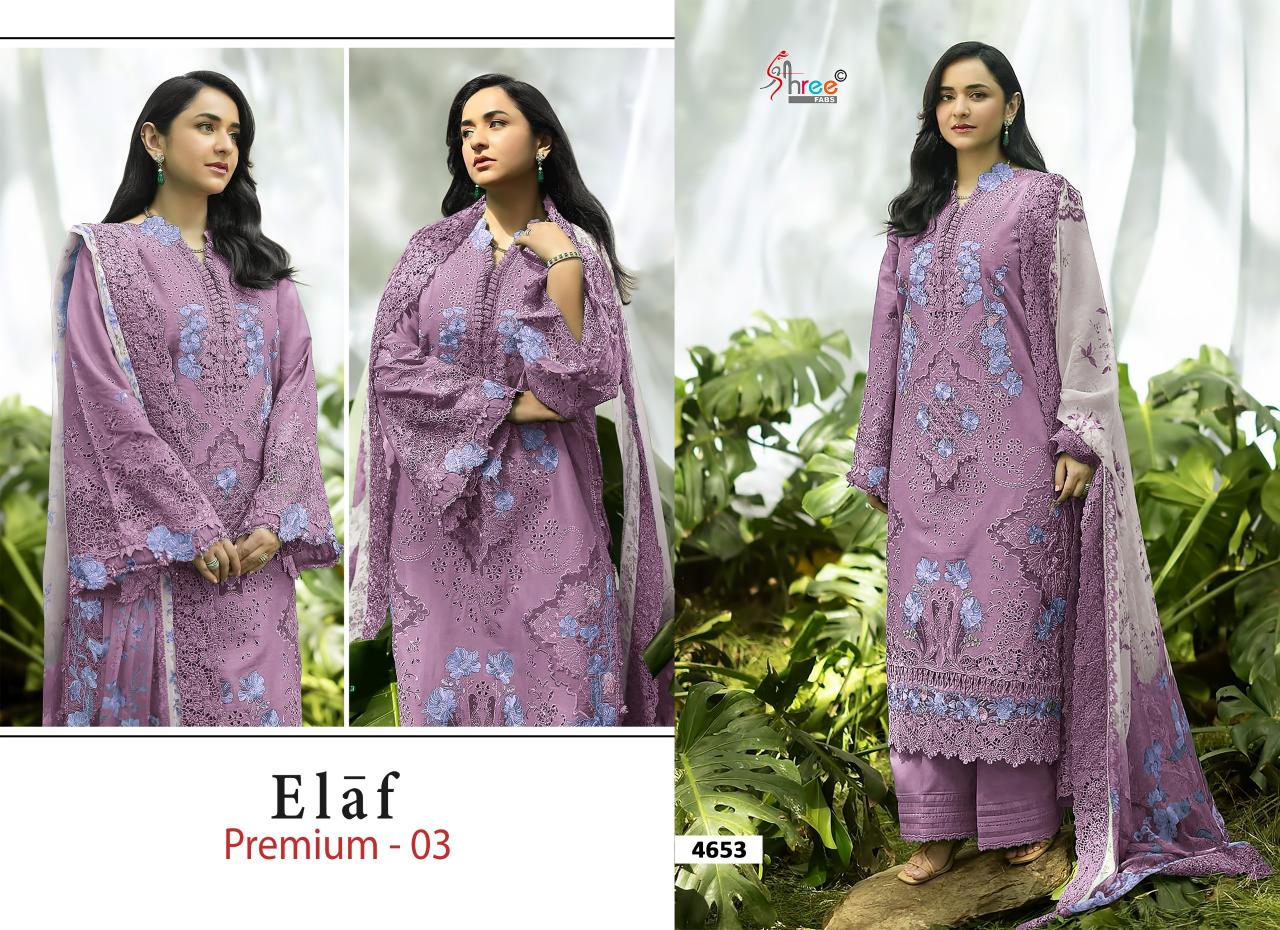 Shree Fabs Elaf Premium Vol 3 catalog Chiffon Dupatta pakistani suits wholesale