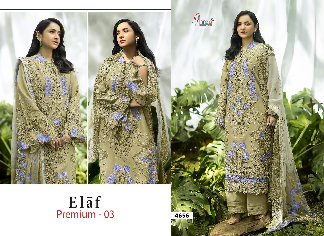 Shree Fabs Elaf Premium Vol 3 catalog Cotton Dupatta pakistani suits in india wholesale