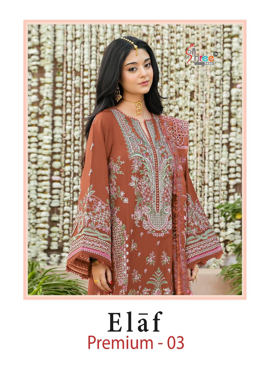 Shree Fabs Elaf Premium Vol 3 catalog Cotton Dupatta pakistani suits in india wholesale