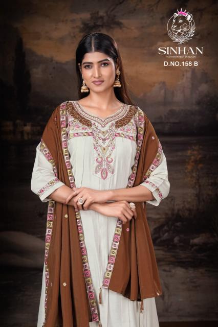 Sinhan 158 catalog best designer kurtis mumbai wholesale