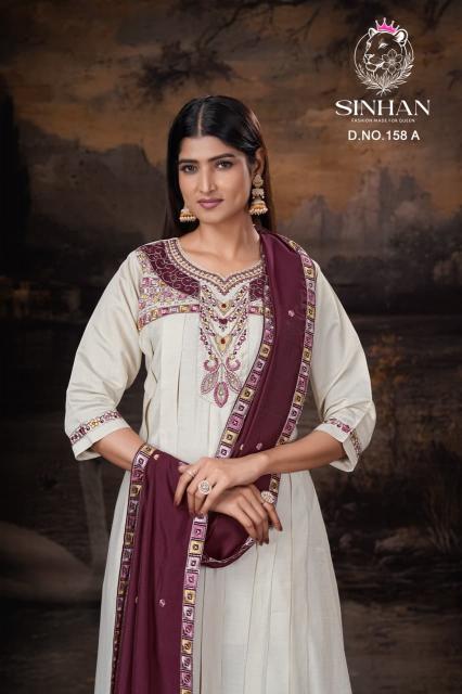 Sinhan 158 catalog best designer kurtis mumbai wholesale