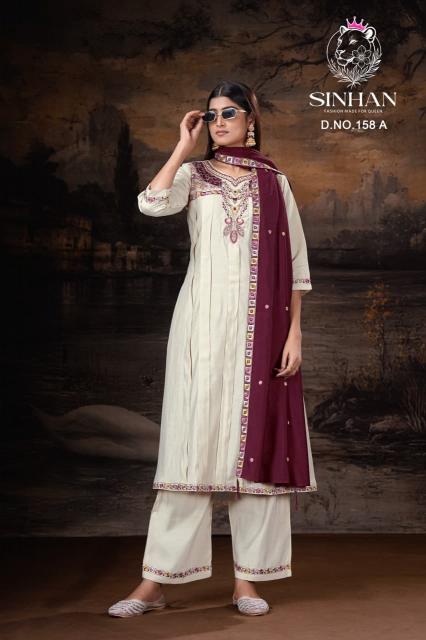Sinhan 158 catalog best designer kurtis mumbai wholesale