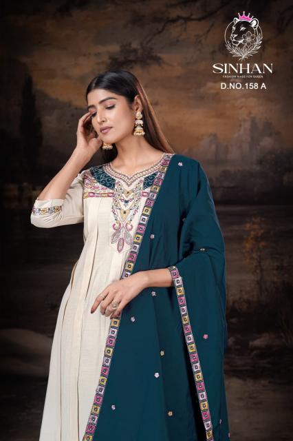 Sinhan 158 catalog best designer kurtis mumbai wholesale