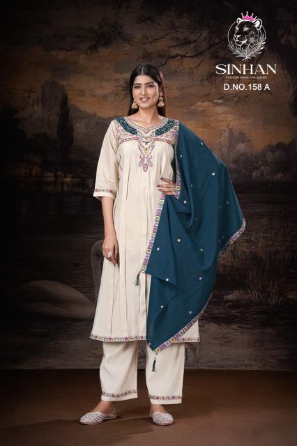 Sinhan 158 catalog best designer kurtis mumbai wholesale