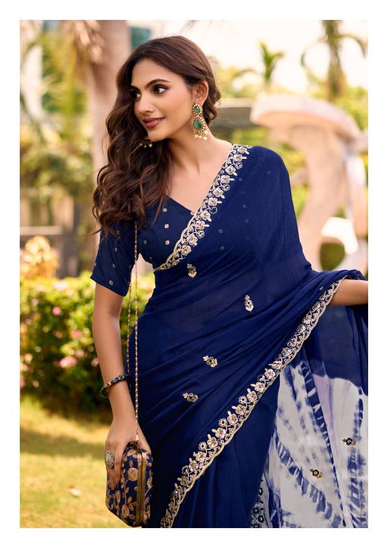 Stavan Jeyu catalog pure chiffon sarees wholesale
