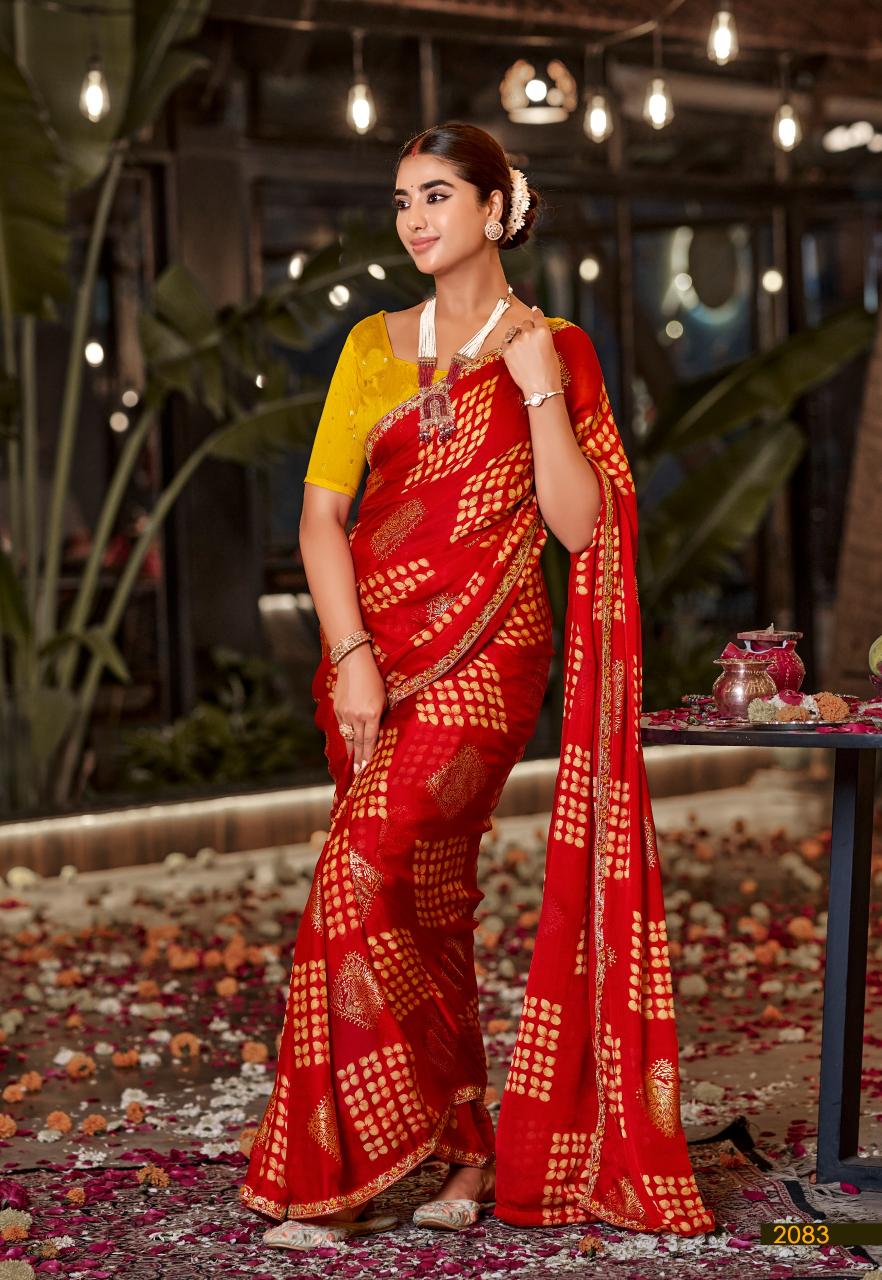 Stavan Suhagan catalog embroidery saree wholesale