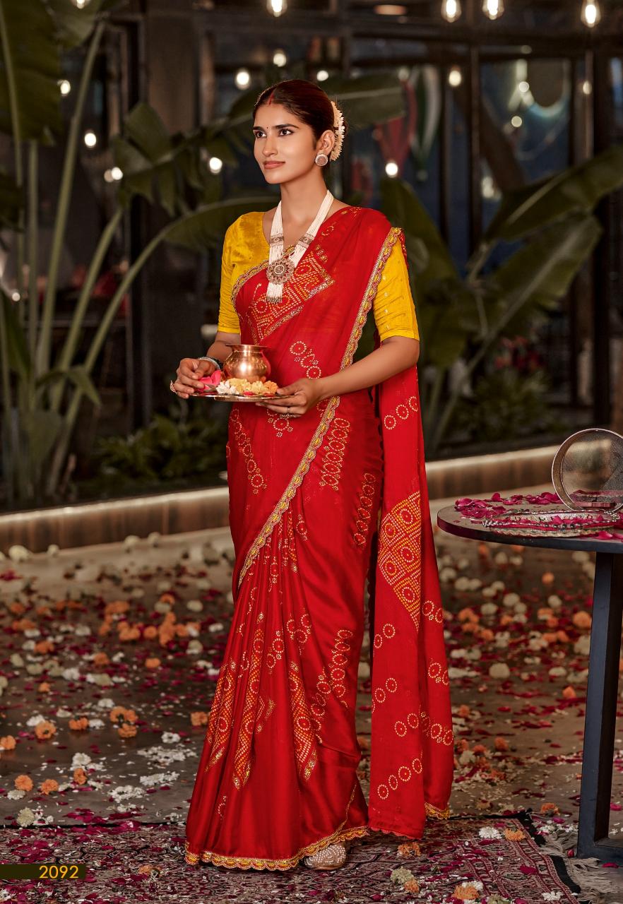 Stavan Suhagan catalog embroidery saree wholesale