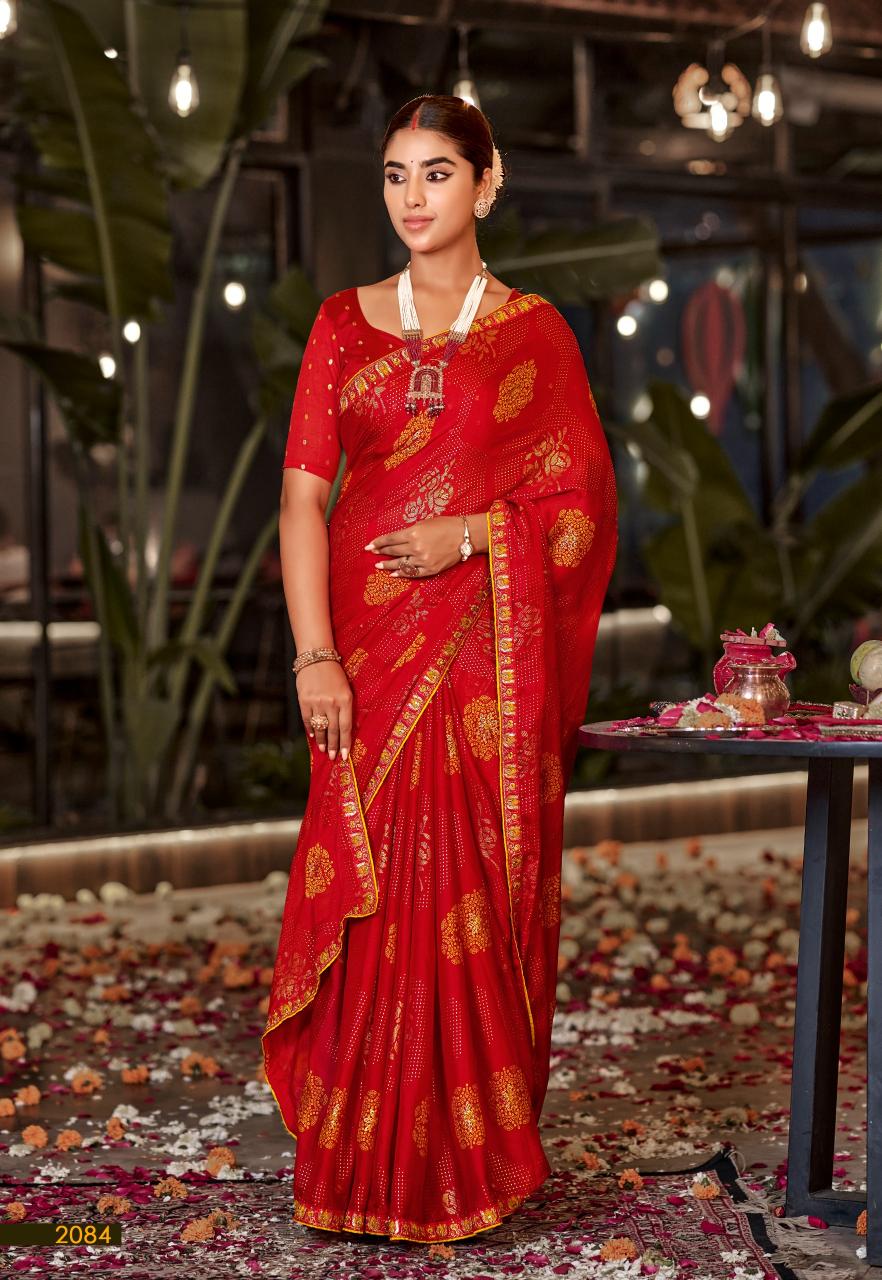 Stavan Suhagan catalog embroidery saree wholesale