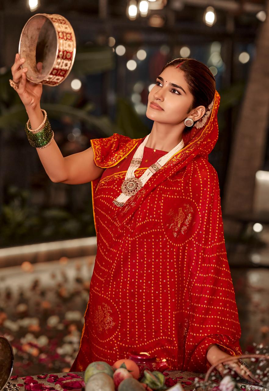 Stavan Suhagan catalog embroidery saree wholesale