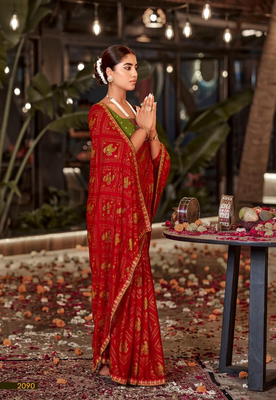 Stavan Suhagan catalog embroidery saree wholesale
