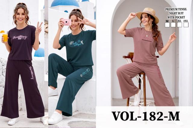 Summer Special Cord Set Vol JC 182 M catalog Plain Night Suits Full Plazo & Over Size T Shirt