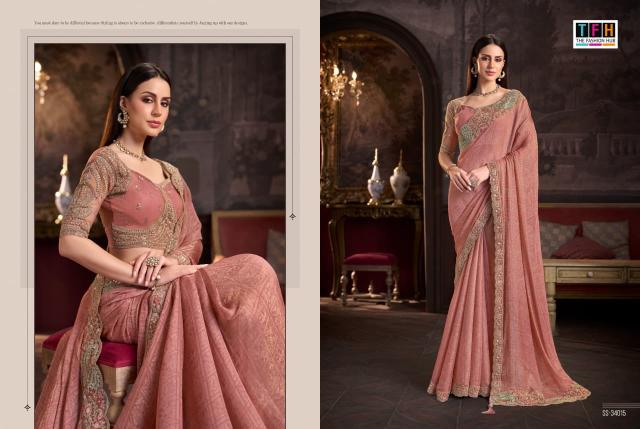Tfh Silver Screen 24 catalog designer saree wholesale market in surat