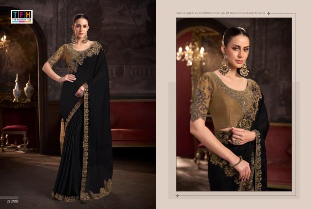 Tfh Silver Screen 24 catalog designer saree wholesale market in surat