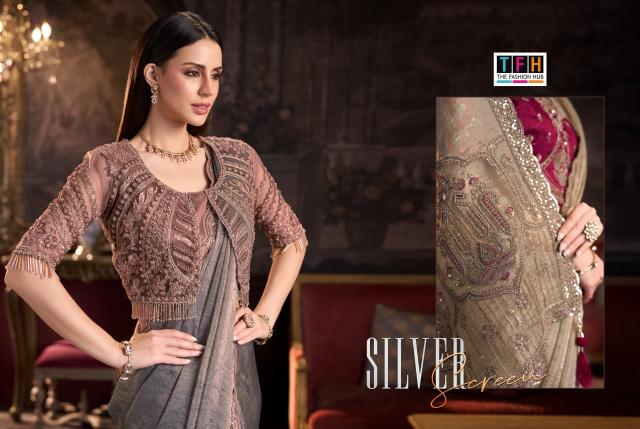 Tfh Silver Screen 24 catalog designer saree wholesale market in surat