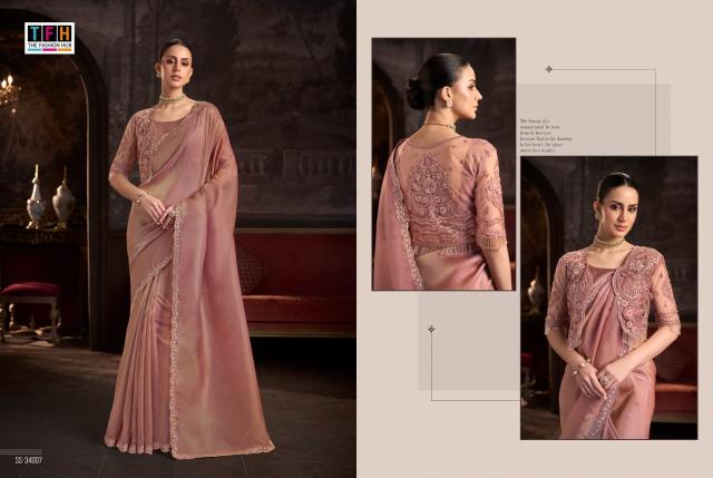 Tfh Silver Screen 24 catalog designer saree wholesale market in surat