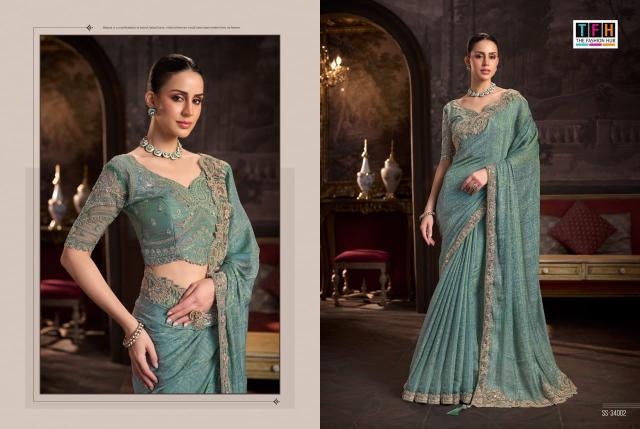 Tfh Silver Screen 24 catalog designer saree wholesale market in surat
