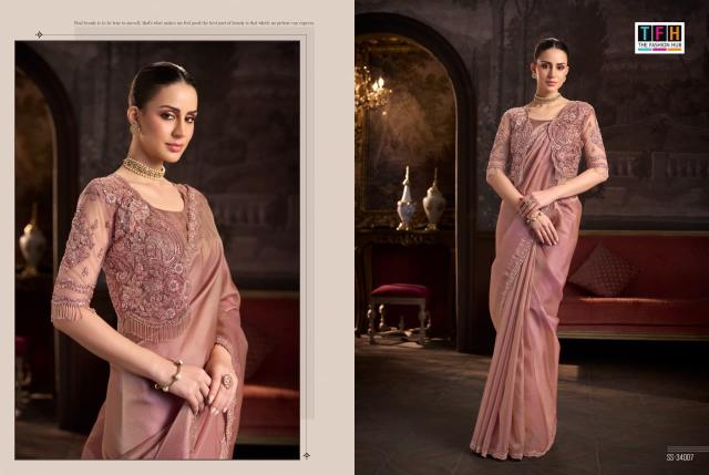 Tfh Silver Screen 24 catalog designer saree wholesale market in surat