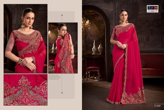 Tfh Silver Screen 24 catalog designer saree wholesale market in surat