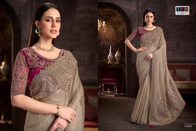 Tfh Silver Screen 24 catalog designer saree wholesale market in surat