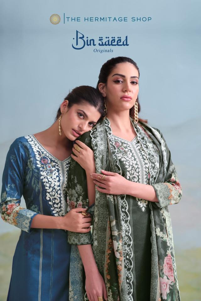 The Hermitage Shop Binsaeed Originals catalog unstitched salwar kameez wholesalers kolkata