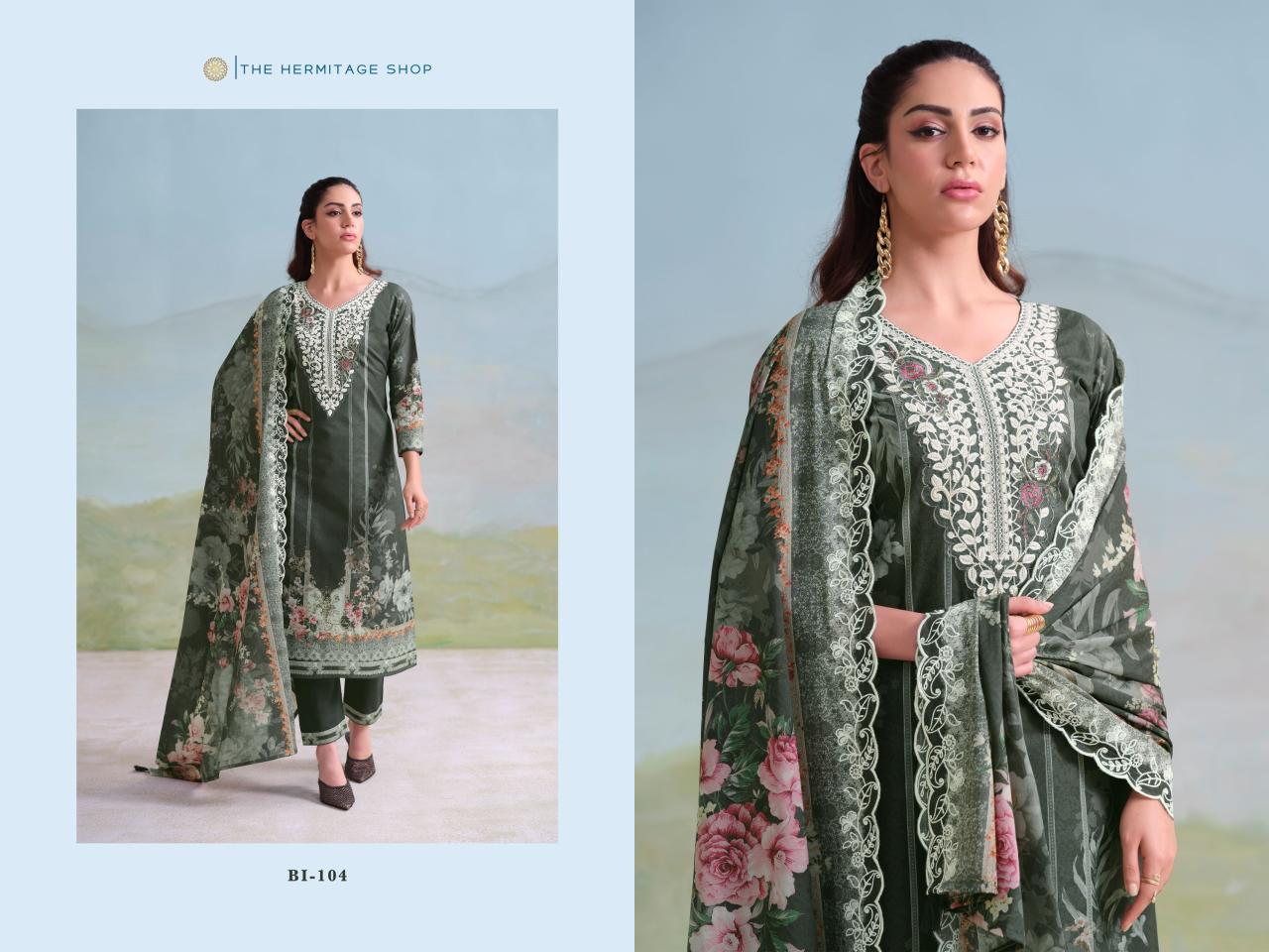 The Hermitage Shop Binsaeed Originals catalog unstitched salwar kameez wholesalers kolkata