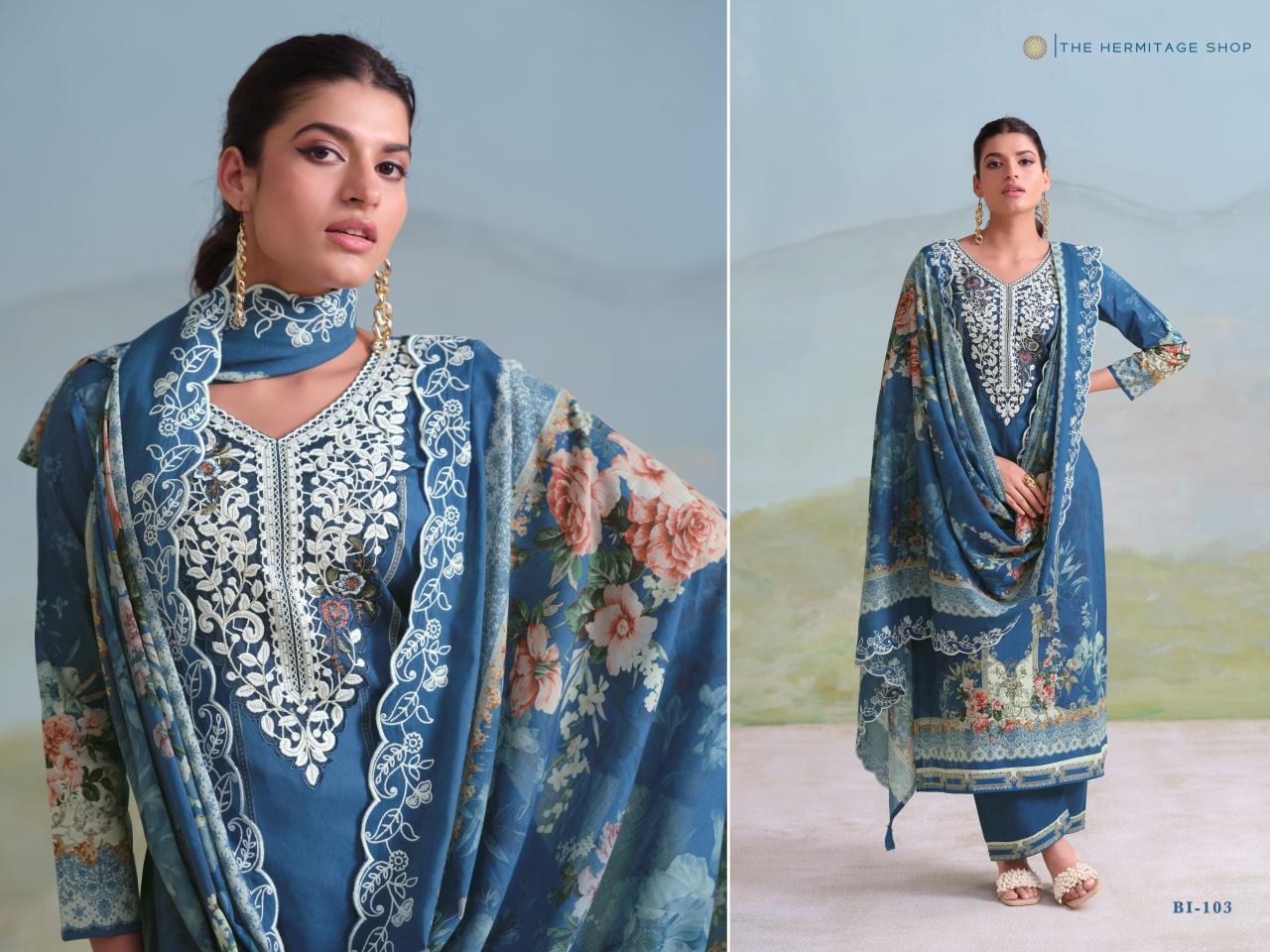 The Hermitage Shop Binsaeed Originals catalog unstitched salwar kameez wholesalers kolkata