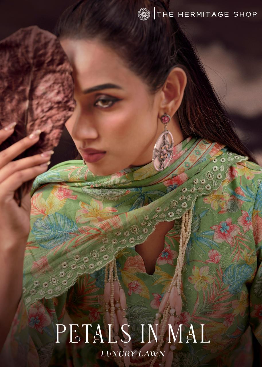 The Hermitage Shop Petals In Mal catalog unstitched salwar kameez wholesalers in mumbai