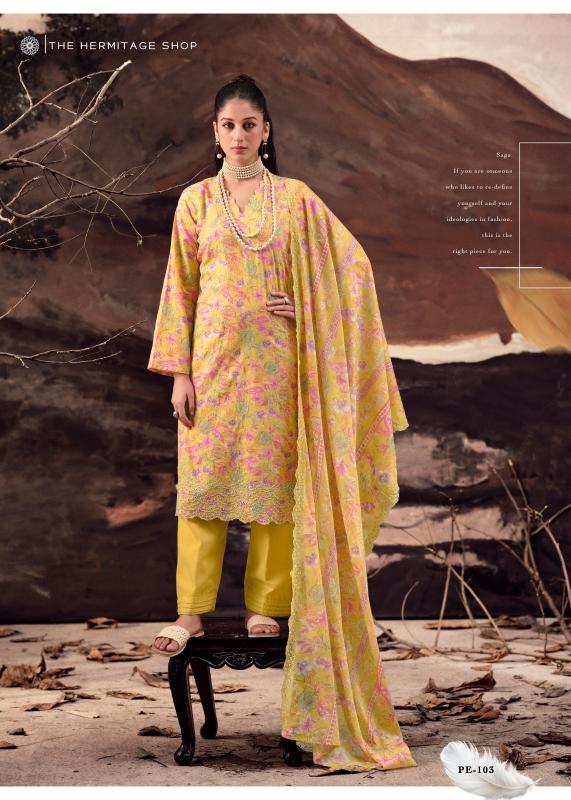 The Hermitage Shop Petals In Mal catalog unstitched salwar kameez wholesalers in mumbai