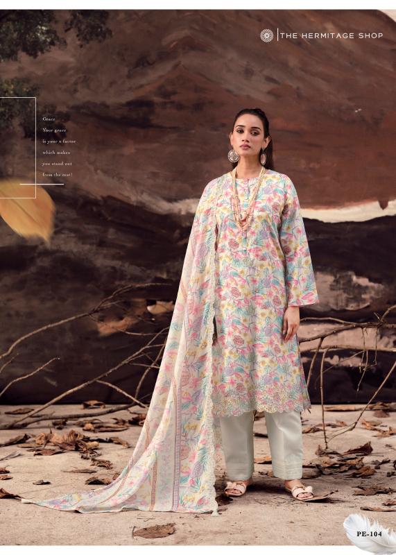 The Hermitage Shop Petals In Mal catalog unstitched salwar kameez wholesalers in mumbai
