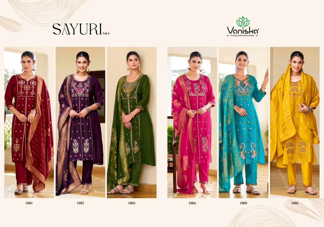 Vaniska Sayuri Vol 1 catalog wholesale designer kurtis in hyderabad