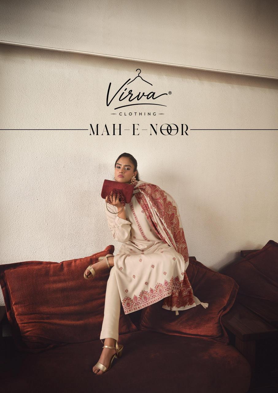Virva Mah E Noor catalog wholesale unstitched salwar kameez suppliers