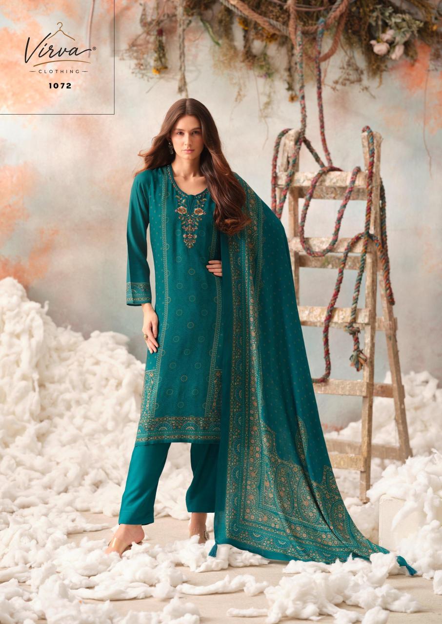 Virva Mahveen catalog salwar kameez fabric wholesale