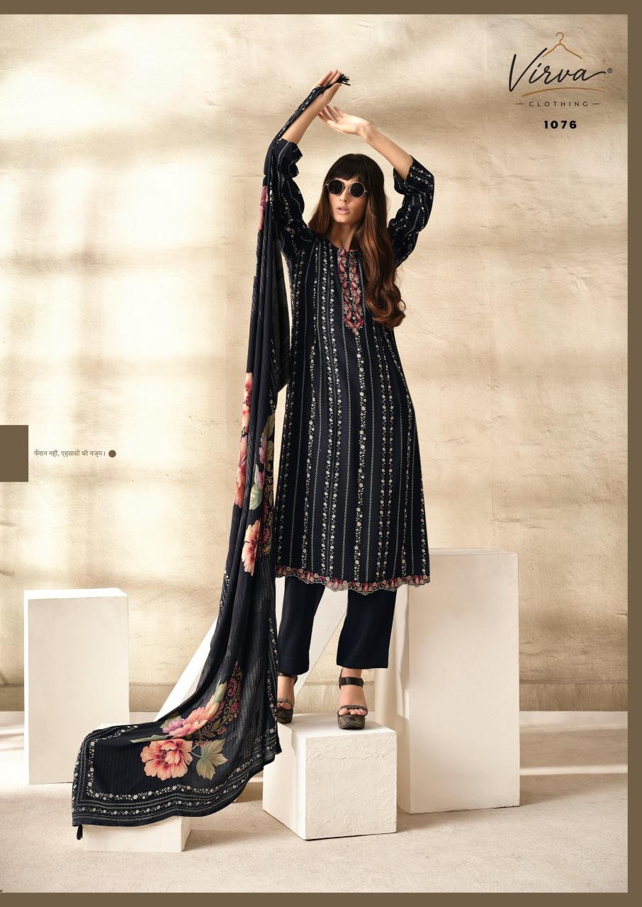 Virva Nazm catalog ikat dress materials wholesale
