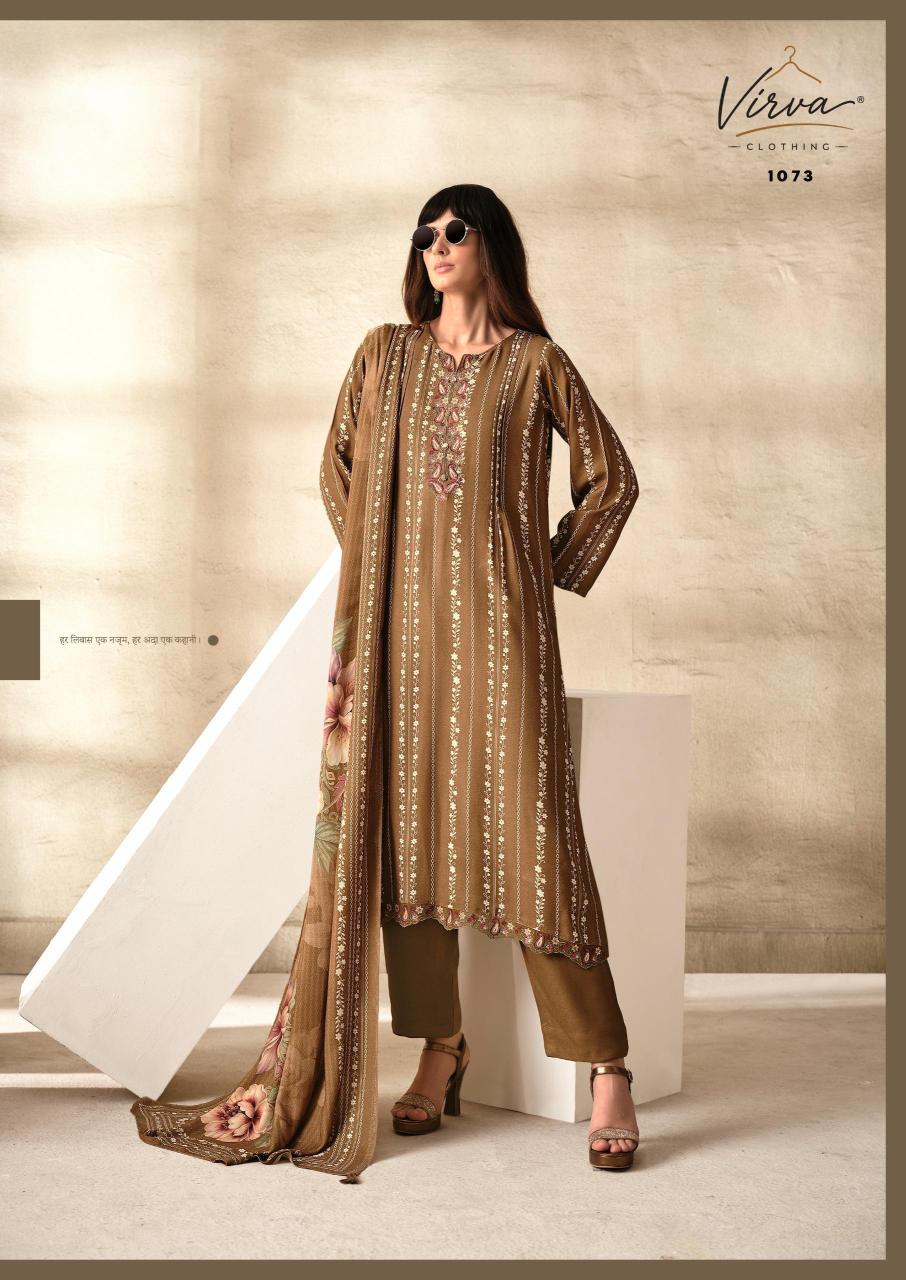 Virva Nazm catalog ikat dress materials wholesale