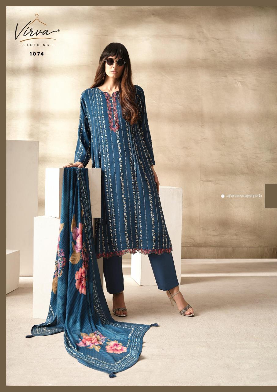 Virva Nazm catalog ikat dress materials wholesale