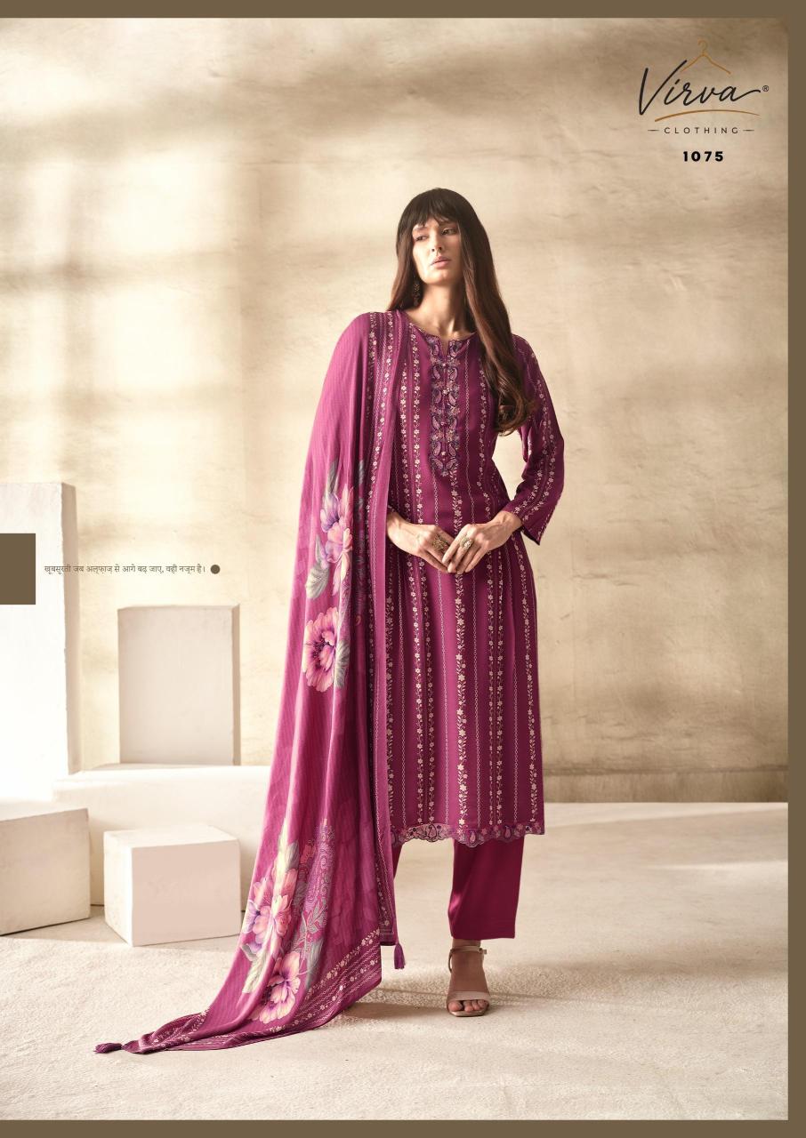 Virva Nazm catalog ikat dress materials wholesale