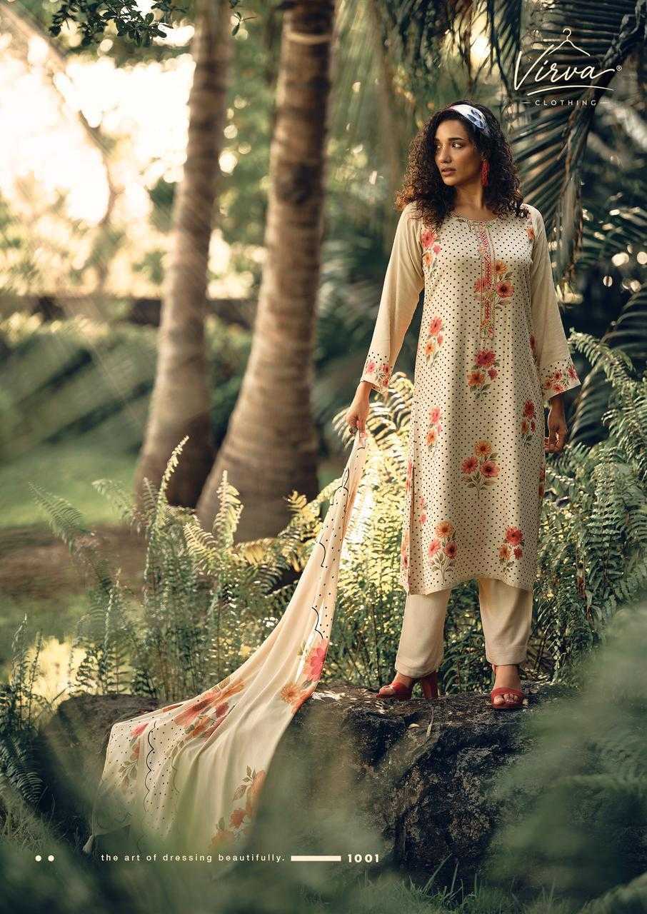 Virva Pashmina Mornings catalog dress materials wholesale near me