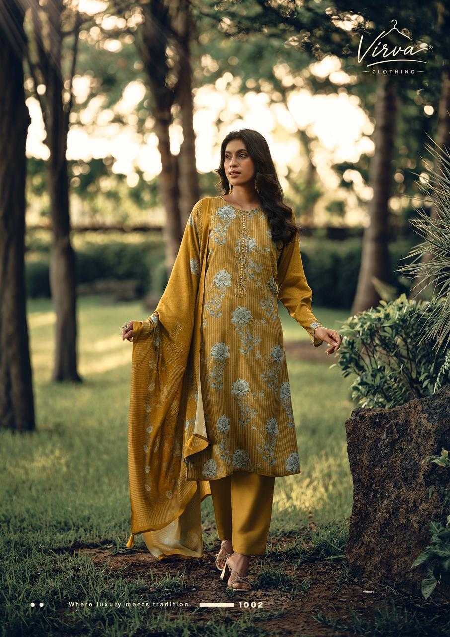 Virva Pashmina Mornings catalog dress materials wholesale near me