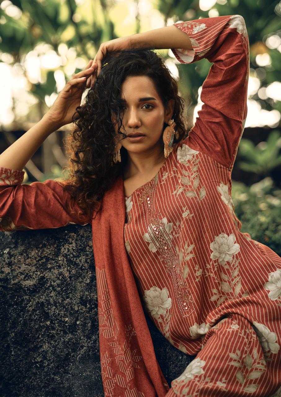 Virva Pashmina Mornings catalog dress materials wholesale near me